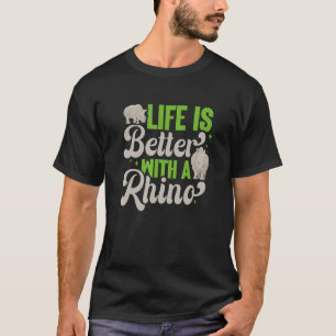 Rhino Rhinoceros Wild Animal T-Shirt