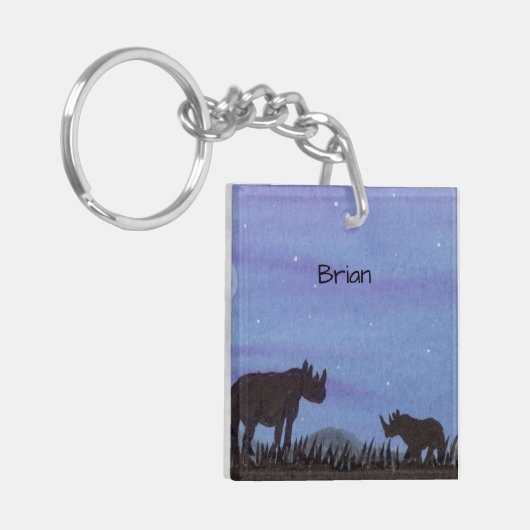 Rhino Schlüsselanhänger (Vorderseite links)