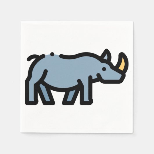 Rhino Serviette (Vorderseite)