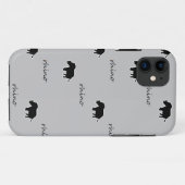 Rhino Silhouette Case-Mate iPhone Hülle (Rückseite (Horizontal))