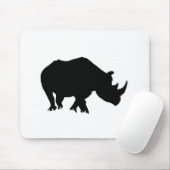 Rhino-Silhouette Mousepad (Mit Mouse)