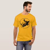 Rhino-Silhouetteentwurf T-Shirt (Vorne ganz)