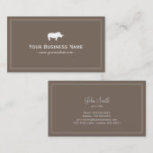 Rhino Simple Frame Schlicht Class Visitenkarte (Vorne/Hinten)