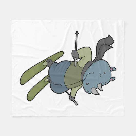 Rhino Skier Ski Fleecedecke (Vorderseite (Horizontal))