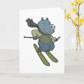 Rhino Skier Ski Karte (Gelbe Blume)