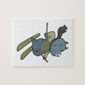 Rhino Skier Ski Puzzle (Horizontal)