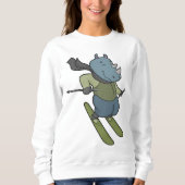 Rhino Skier Ski Sweatshirt (Vorderseite)