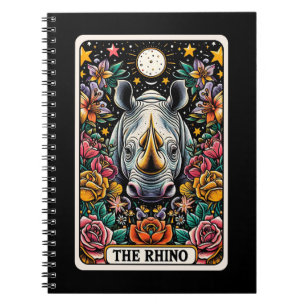 Rhino Spirit Tarot Card Notebook Notizblock