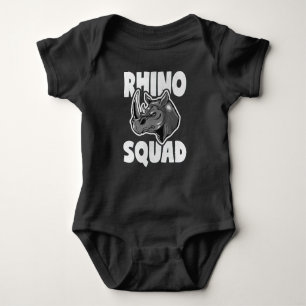 Rhino Squad Rhinoceros Liebe Geschenk Baby Strampler