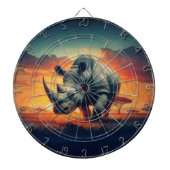 Rhino Sunset Safari Dartscheibe (vorne)