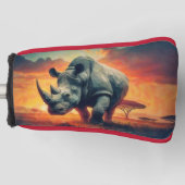 Rhino Sunset Safari Golf Headcover (Vorderseite)