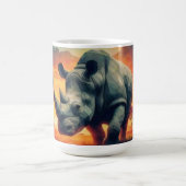 Rhino Sunset Safari Kaffeetasse (Mittel)