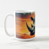 Rhino Sunset Safari Kaffeetasse (Links)