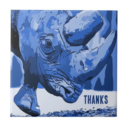 Rhino Tile, holländischer Look, Personalize Fliese (Vorderseite)