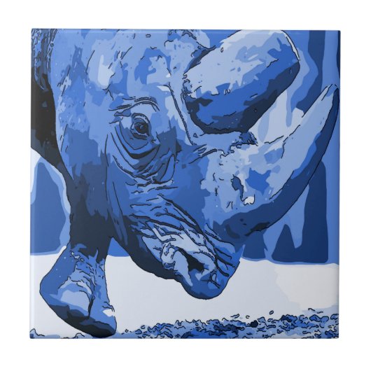 Rhino Tile, holländischer Look, Personalize Fliese (Vorderseite)
