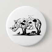 Rhino Tree Silhouette Button (Vorderseite)