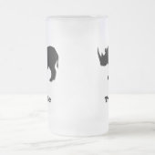 Rhino Trust Me schwarz Mattglas Bierglas (Mittel)