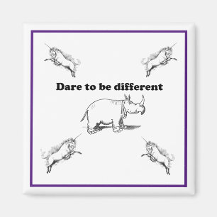 Rhino unter Unicorns wagen es, einen anderen Carto Magnet