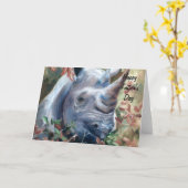 Rhino-Vatertagskarte Karte (Gelbe Blume)