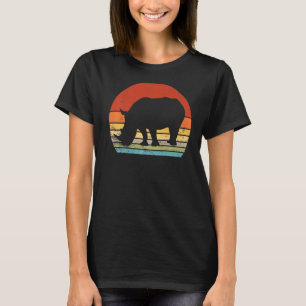 Rhino Vintag Cool Rhino Savana Zoo Tier 80er 90 T-Shirt