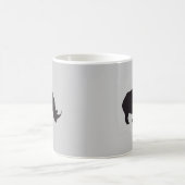 Rhino-Vintager hölzerner Stich Kaffeetasse (Mittel)