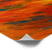 Rhino Warrior Wall Art – Fiery Sword Guardian Poster (Ecke)