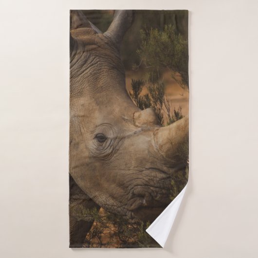 RHINO WILD TIERE BADEHANDTUCH (Badehandtuch)