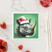 Rhino Xmas Serviette (Beispiel)