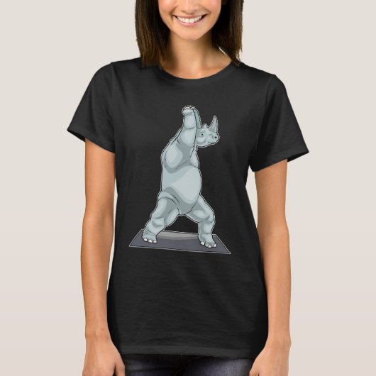 Rhino Yoga T-Shirt (Vorderseite)