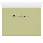 Rhino You know, but Rhinoceros Cartoon (Innenansicht Horizontal (Unten))