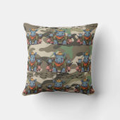 Rhinoceros Army Pattern Kissen (Rückseite)