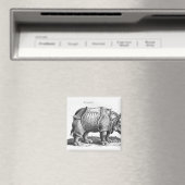 Rhinoceros, aus "Historia Animalium" Magnet (In Situ (Geschirrspüler))