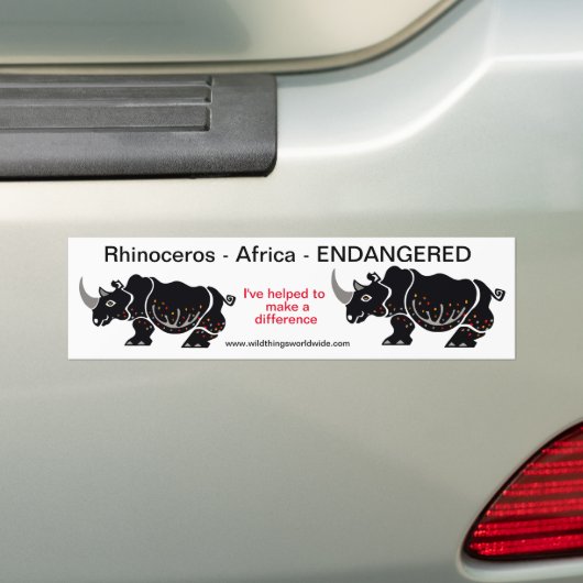 Rhinoceros - Autoaufkleber (Auf Auto)