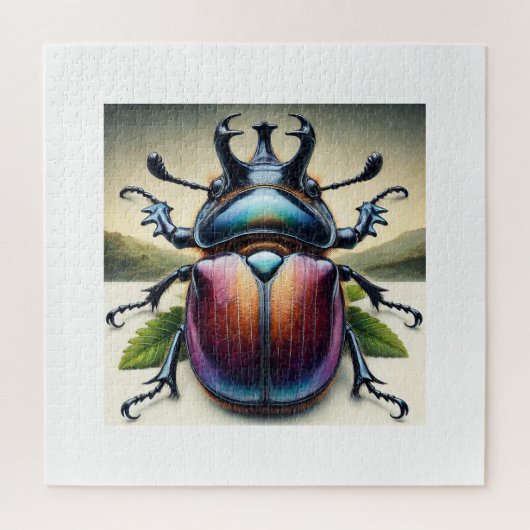 Rhinoceros Beetle 050824IREF208 - Watercolor Puzzle (Vertikal)