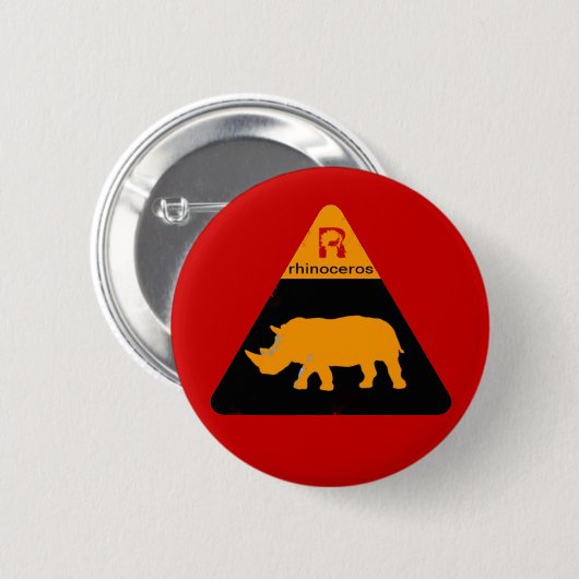 Rhinoceros Button (Vorne & Hinten)