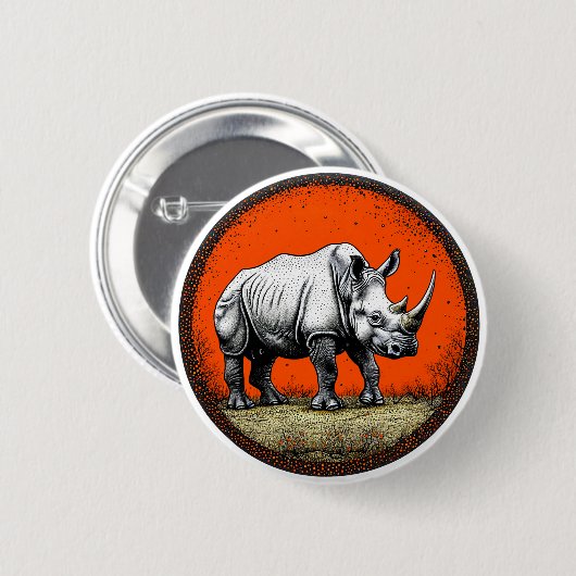 Rhinoceros Button (Vorne & Hinten)