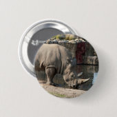 Rhinoceros Button (Vorne & Hinten)