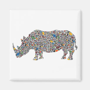 Rhinoceros-Cheetah Magnet