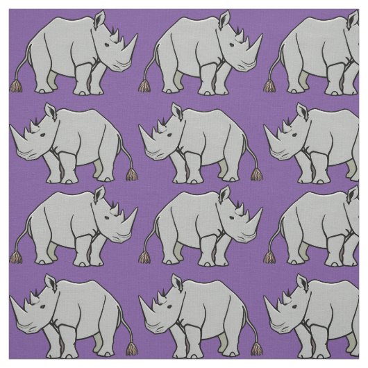 Rhinoceros Fabric Stoff (Muster)