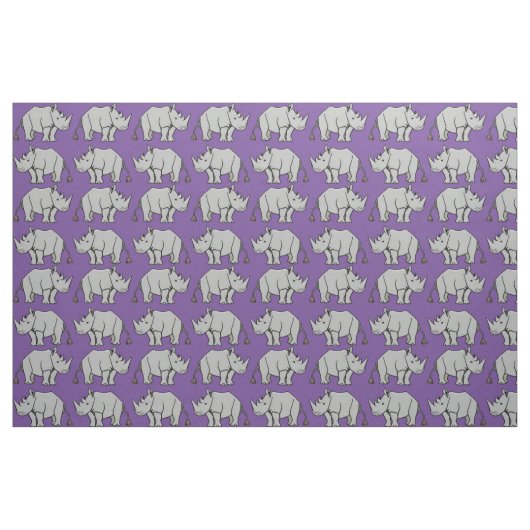 Rhinoceros Fabric Stoff (Fat Quarter (45,7 x 55,9 cm))