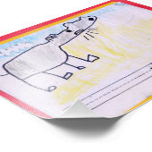 Rhinoceros Fotodruck (Ecke)