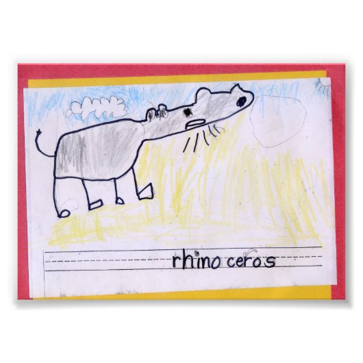 Rhinoceros Fotodruck (Vorne)