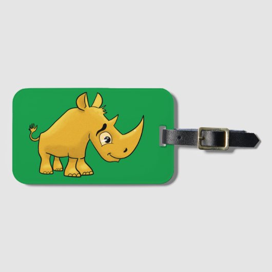 Rhinoceros Gepäckanhänger (Vorderseite (Horizontal))