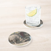 Rhinoceros Getränkeuntersetzer (Seite)