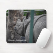 Rhinoceros, großartigere Rhinozeros im Zoo von Edi Mousepad (Mit Mouse)