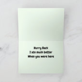 Rhinoceros Grußkarte Karte (Innenseite)