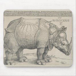 Rhinoceros, Holzschnitt von Albrecht Durer Mousepad