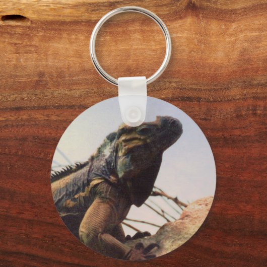 Rhinoceros Iguana Schlüsselanhänger (Vorderseite)