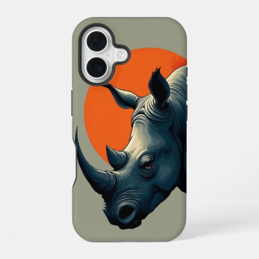 Rhinoceros iPhone 16 Hülle (Rückseite)