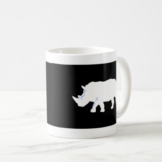 Rhinoceros Kaffeetasse (VorderseiteRechts)